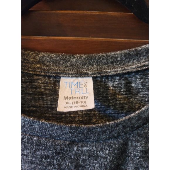 Grey Maternity Shirt - Picture 2 of 2